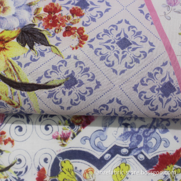 Customized Floral Printed 100 Cotton Lawn Fabric